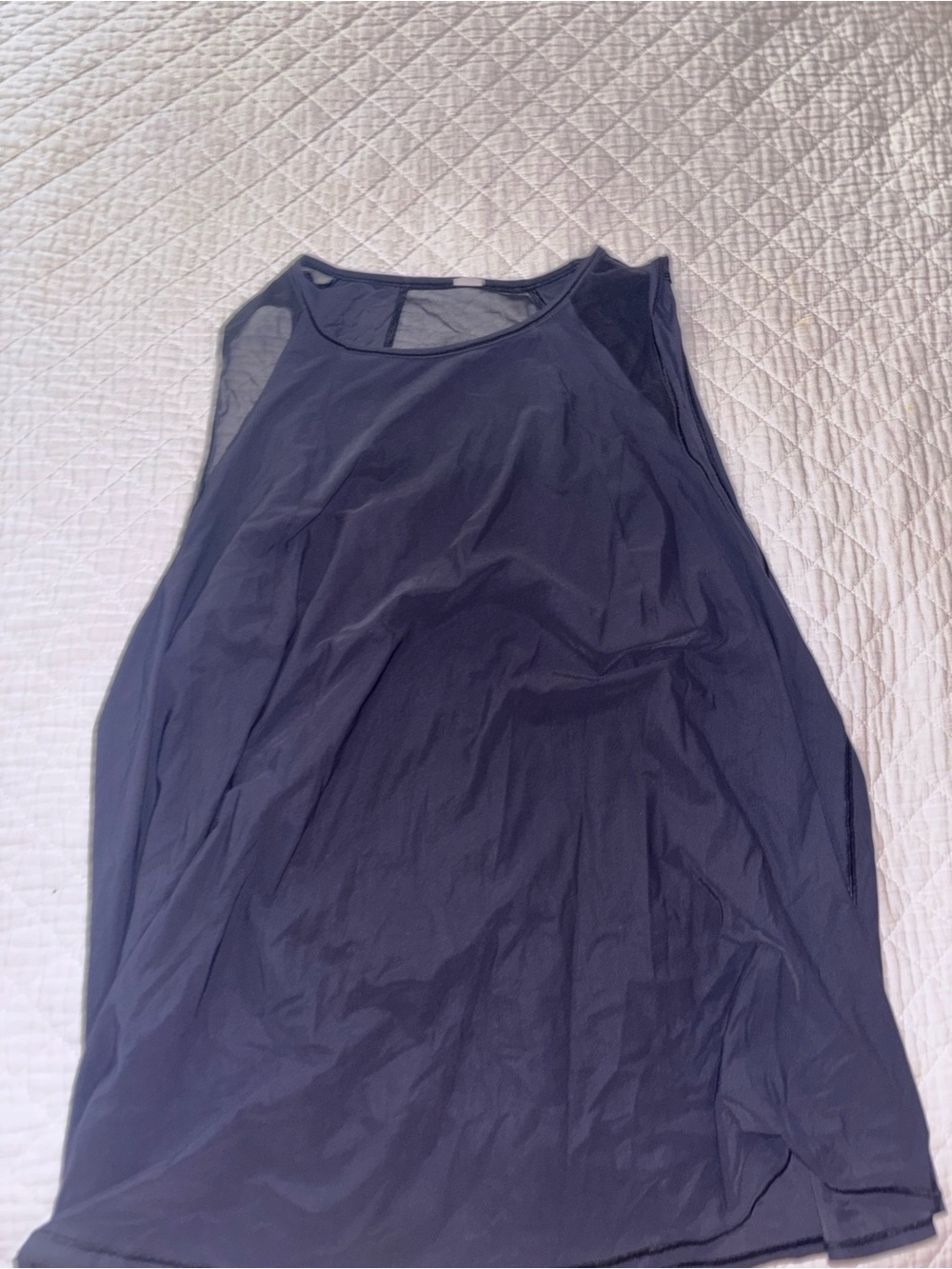 lululemon athletica Black Mesh-Back Tank